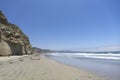 View of Pacific Ocean with beach and cliff. Torrey Pines State Natural Reserve and State Park La Jolla San Diego California Royalty Free Stock Photo