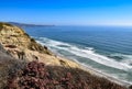 View of the Pacific Ocean Looking South from the Torrey Pines Glider Port in San Diego Royalty Free Stock Photo