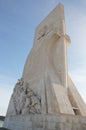 The view of PadrÃ£o dos Descobrimentos (The Monument of Discoveries), Lisbon, Portugal Royalty Free Stock Photo