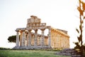 A view of Paestum Temple, Salerno, Italy Royalty Free Stock Photo