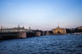 View of the Palace Bridge and Admiralty Royalty Free Stock Photo