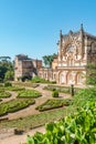 View at the Palace of Bucaco with garden in Portugal. Palace was built in Neo Manueline style between 1888 and 1907. Luso,