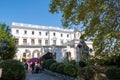 View of the palace church and the Livadia Palace on a summer day, 09/04/2019, Yalta, Crimea