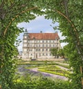 View of Palace of GÃÂ¼strow Germany throu pergola