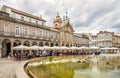 View at the Palace with Lapa church in Braga - Portugal