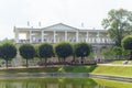 View of the palace in the park of the city of Pushkin