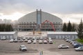 View of Palace of Sports named after Ivan Yarygin, Winter Universiade 2019 venue, in Krasnoyarsk city.