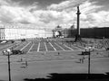 View of the Palace Square, St. Petersburg, Russia Royalty Free Stock Photo