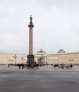 View of the Palace square in St. Petersburg. Spring. Russia. Royalty Free Stock Photo