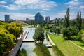 View of the palaces of Valencia from one of the many gardens scattered around the city