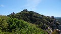 Moorish Castle with Pena Palace in Sintra, Portugal Royalty Free Stock Photo