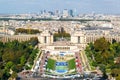 View of the Palais de Chaillot from the Eiffel Tower Royalty Free Stock Photo