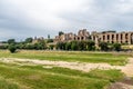 View of Palatine Hill and Imperial Palace from Circus Maximus - Rome, Italy Royalty Free Stock Photo