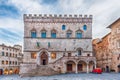 View of Palazzo dei Priori, historical building in Perugia, Ital Royalty Free Stock Photo