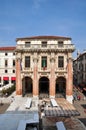 A view of the Palazzo del Capitaniato or loggia del Capitaniato in Piazza dei Signori, Vicenza