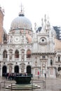 Doge`s Palace courtyard, San Marco Piazza, Venice, Italy Royalty Free Stock Photo
