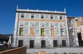 View of Palazzo San Giorgio, St. George Palace, in the old city of Genoa, Italy.