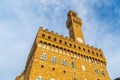 View of Palazzo Vecchio in downtown Florence, Italy Royalty Free Stock Photo