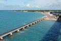 View of Pamban bridge in Rameshwaram. First indian bridge, which connects Pamban island and mainland India.