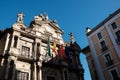View of Pamplona City hall in a sunny morning Royalty Free Stock Photo