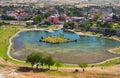 View of Pamukkale town, Turkey Royalty Free Stock Photo