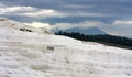 View of the Pamukkale travertines, Turkey Royalty Free Stock Photo