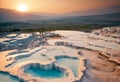 A view of Pamukkale in Turkey