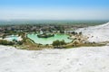 View of the Pamukkale, Turkey. Sights of Turkey Royalty Free Stock Photo