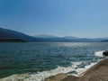 View of Pamvotida lake Royalty Free Stock Photo