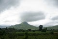 View of a Pandav Garh (fort) in rainy season