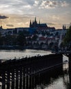 View of panorama of Prague