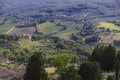 View of the panorama from the Salvucci tower of San Gimignano