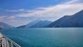 Panoramic bikeline on Garda lake Royalty Free Stock Photo