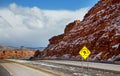 Panoramic view of the red rocks area in northern New Mexico Royalty Free Stock Photo