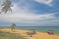 The view of Pantai Jambu Bongkok Beach with at Terengganu, Malaysia. Royalty Free Stock Photo