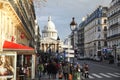 View of Pantheon through Rue Soufflot, Paris Royalty Free Stock Photo