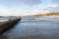 View of Panxon from the breakwater of playa america in Nigran. Galicia - Spain