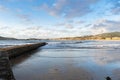 View of Panxon from the breakwater of playa america in Nigran. Galicia - Spain