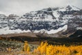 View of Paradise valley from Sentinel pass in late October, Canada Royalty Free Stock Photo