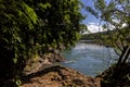 View of the Paranapanema river rapids, called Garganta do Diabo in the city of Piraju