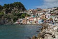 View of Parga town, Epirus Royalty Free Stock Photo