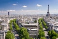View on Paris from Arc de Triomphe