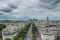 View of Paris from the Arc de Triumph Royalty Free Stock Photo