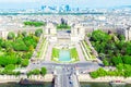 View of Paris from the Eiffel Tower Royalty Free Stock Photo