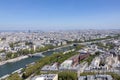 View of the Paris from the Eiffel Tower Royalty Free Stock Photo