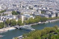 View of the Paris from the Eiffel Tower Royalty Free Stock Photo