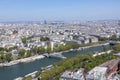 View of the Paris from the Eiffel Tower Royalty Free Stock Photo