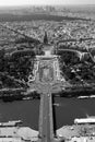 A view of Paris from the Eiffel Tower