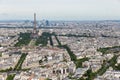 View of Paris with Eiffel Tower from Montparnasse building