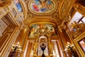 The Palais Garnier, Opera of Paris, interiors and details Royalty Free Stock Photo